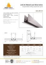 Junta de dilatación para falsos techos - JDV 4.14 - 1