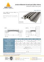 Junta de dilatación de suelo para tráfico intenso - JDH 5.12