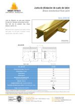 Juntas de dilatación de suelo en latón- JDH 5.30