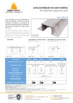Juntas de dilatación de suelo metálicas - JDH 6.08