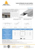 Juntas de dilatación de suelo metálicas - JDH 6.12