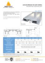 Juntas de dilatación de suelo metálicas - JDH 6.17