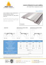 Juntas de dilatación de suelo metálicas - JDH 6.20 - 1