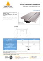 Juntas de dilatación de suelo metálicas - JDH 6.34 - 1