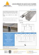 Juntas de dilatatción de suelo metálicas - JDH 6.32 - 1