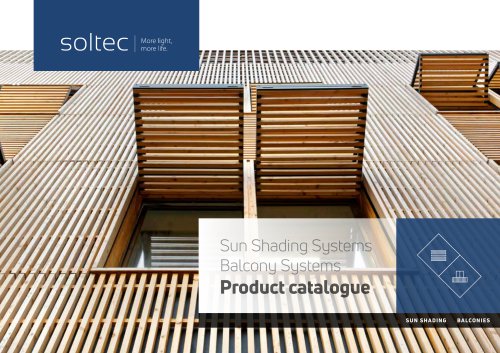 Soltec Sunshading systems Product catalogue