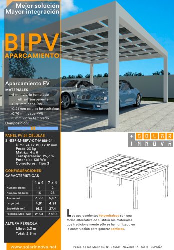 BIPV-Aparcamientos Solares Fotovoltaicos