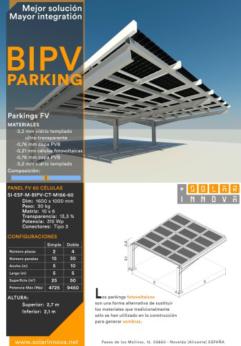 BIPV-Parkings Solares Fotovoltaicos