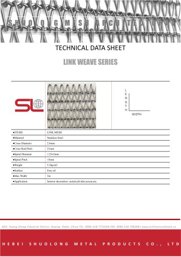 LINK MESH DATA SHEET