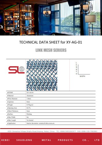 stainless steel woven wire fabric XY-AG-01