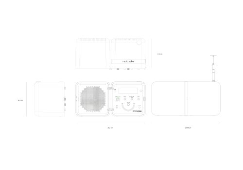 dibujo técnico radiocubo