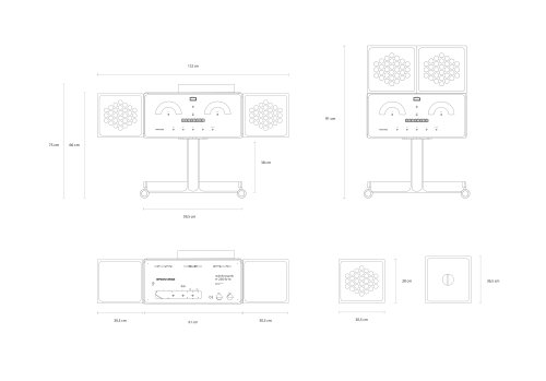 dibujo técnico radiofonógrafo