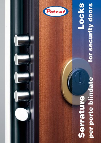 Serrature per porte blindate. Locks for security doors