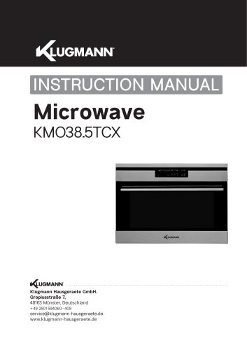 Microwavev KM038.5TCX