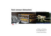 Rack conveyor dishwashers