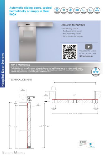 Automatic sliding doors, sealed hermetically or simply in Steel INOX