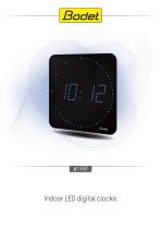 Indoor LED digital clocks