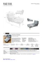 AR-100-20-30-20-008 Daybed with right-side armrest - Data Sheet