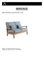 DEEP SEATING 2 SEATER REF. 1002