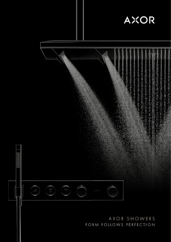 AXOR SHOWERS FORM FOLLOWS PERFECTION