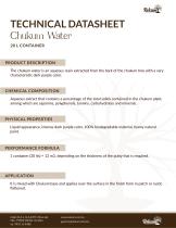 Technical datasheet - chukum water