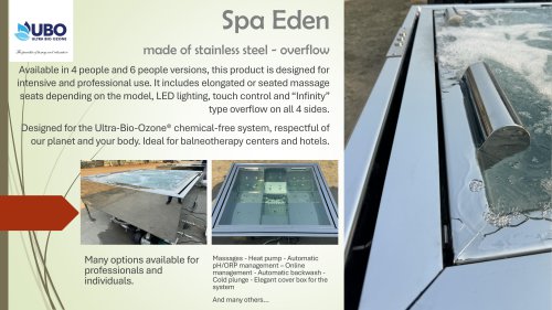 Wellness products catalog UBO® 2024 - Stainless steel spa Eden