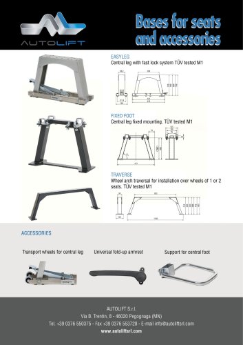 bases for seats and accessories