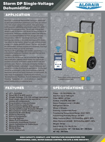 Storm DP Single-Voltage Dehumidifier