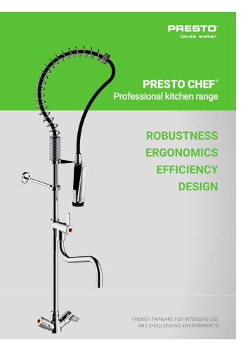 PRESTO CHEF® - Professional kitchen range