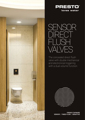 Sensor flush valves