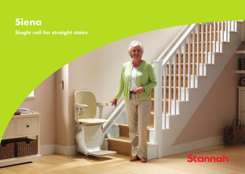 Siena - Single rail for straight stairs