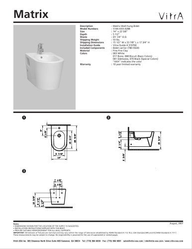 Matrix: Bidet