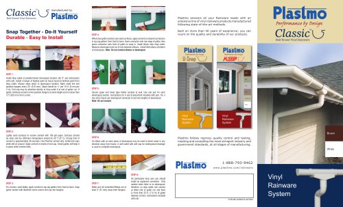 Plastmo Classic Vinyl Rainware Pamphlet