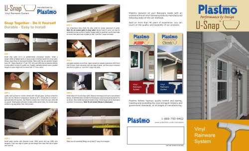 Plastmo U-Snap Vinyl Rainware Pamphlet