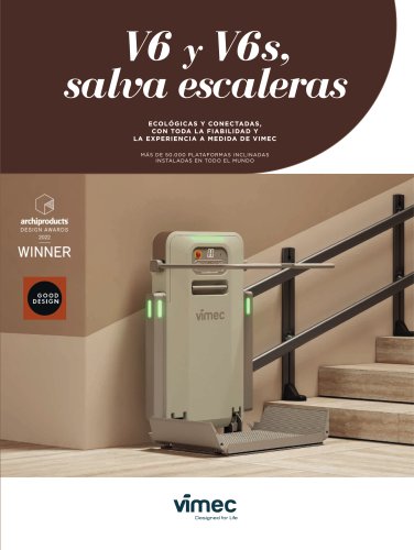 Vimec salvaescaleras con plataforma  V6S/ V6