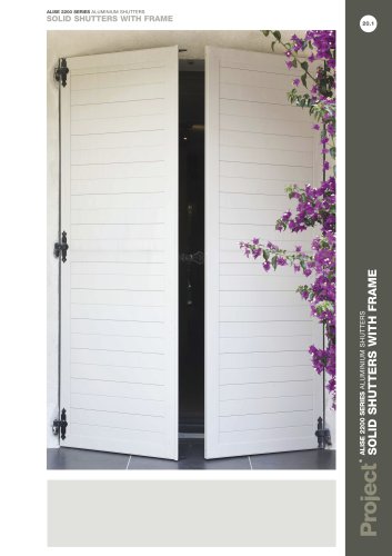 ALISE 2200 SERIES ALUMINIUM SHUTTERS