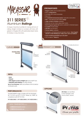 311 Macassar® railing