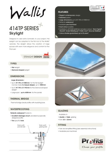 414TP Wallis® skylight