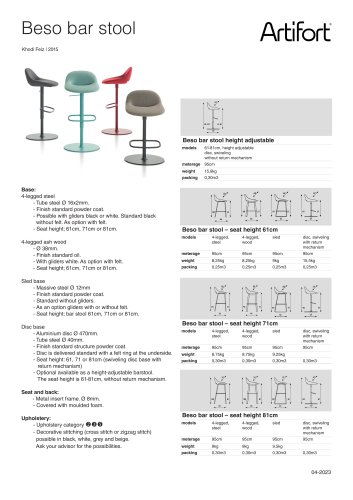 Beso bar stool