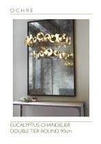 EUCALYPTUS CHANDELIER DOUBLE TIER ROUND 90cm