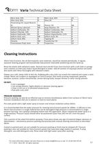 Varia Technical Data Sheet - 11