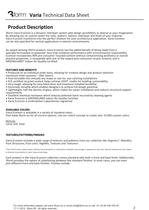 Varia Technical Data Sheet - 2