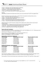 Varia Technical Data Sheet - 3