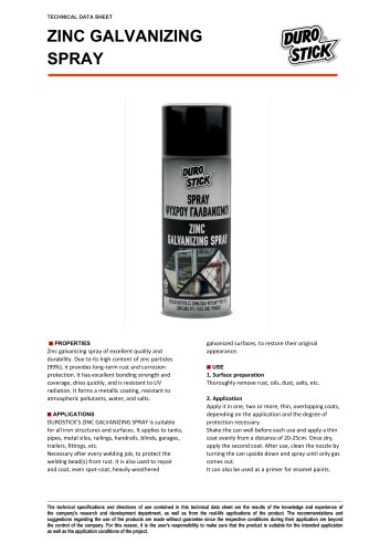 ZINC GALVANIZING SPRAY