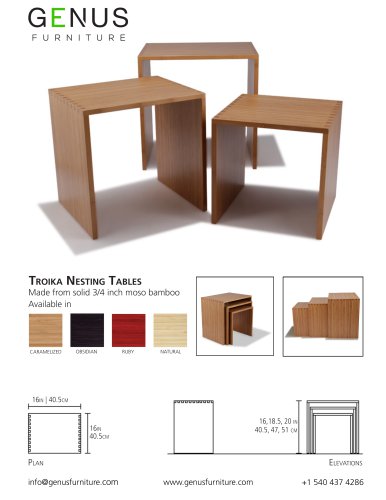 TROIKA NESTING TABLES