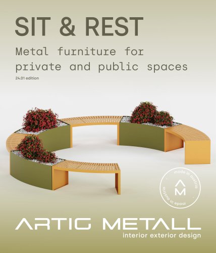 SIT & REST Benches for private and public areas