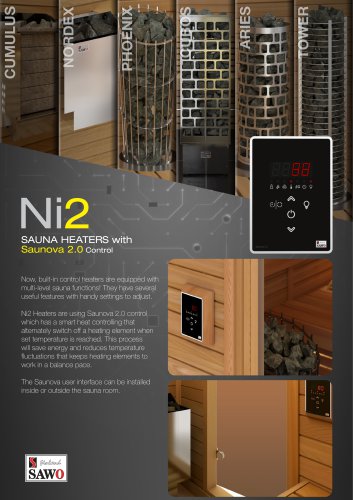 SAUNA HEATERS with Saunova 2.0 Control