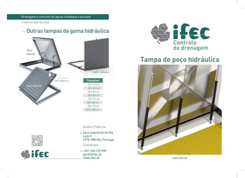 Tapa de pozo con apertura hidráulica