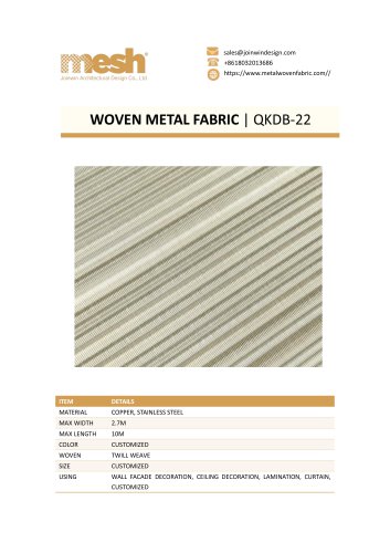 WOVEN METAL FABRIC- QKDB-23