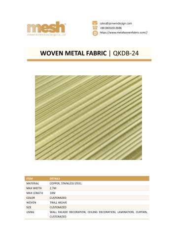 WOVEN METAL FABRIC- QKDB-24